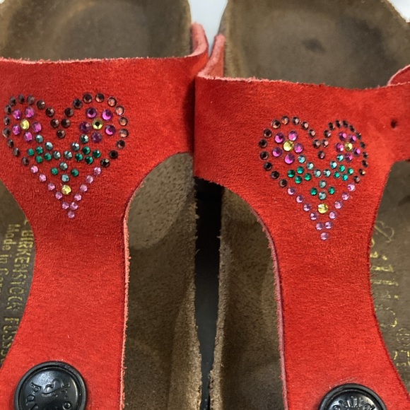 Red Birkenstock Papiillio sandals with sparkle! - Picture 6 of 6